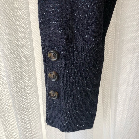 Ann Taylor navy sweater with sparkles NWT - Picture 5 of 5